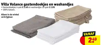 Kruidvat Villa Volance gastendoekjes en washandjes aanbieding