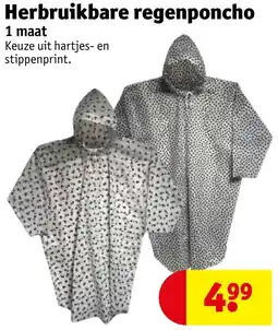 Kruidvat Herbruikbare regenponcho aanbieding