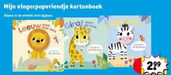 Kruidvat Mijn vingerpopvriendje kartonboek aanbieding