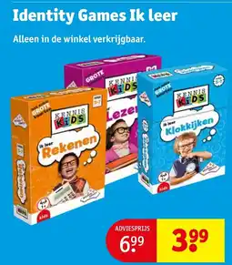 Kruidvat Identity Games Ik leer aanbieding