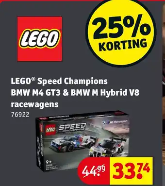 Kruidvat LEGO® Speed Champions BMW M4 GT3 & BMW M Hybrid V8 racewagens aanbieding