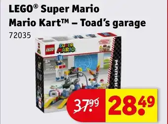 Kruidvat LEGO® Super Mario Mario Kart™  Toad's garage aanbieding