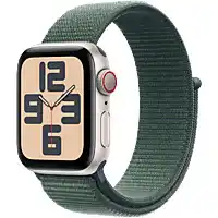 MediaMarkt APPLE Watch SE GPS + Cellular 40mm Lake Green Sport Loop Smartwatch Starlight Aluminium aanbieding