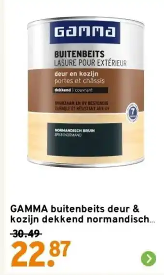 GAMMA GAMMA buitenbeits deur & kozijn dekkend normandisch aanbieding