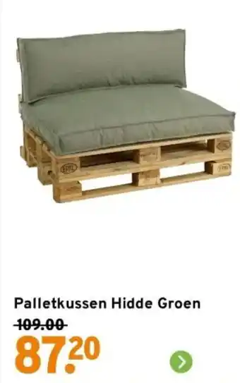 GAMMA Palletkussen Hidde Groen aanbieding