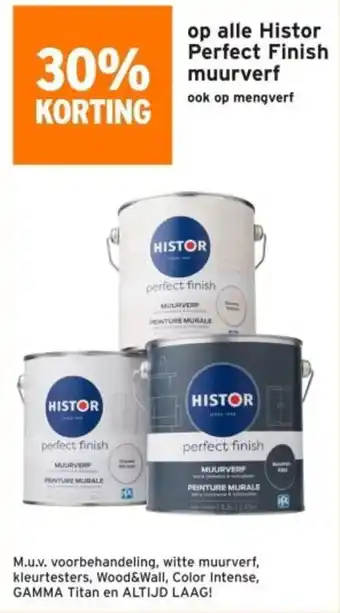 GAMMA Op alle histor perfect finish muurverf aanbieding