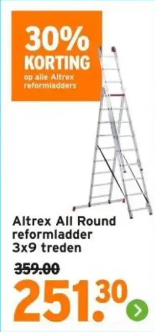 GAMMA Altrex All Round reformladder 3x9 treden aanbieding