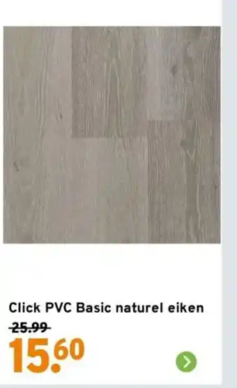 GAMMA Click PVC Basic naturel eiken aanbieding