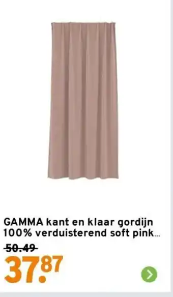 GAMMA GAMMA kant en klaar gordijn 100% verduisterend soft pink aanbieding