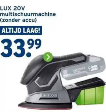 GAMMA LUX 20V multischuurmachine (zonder accu) aanbieding