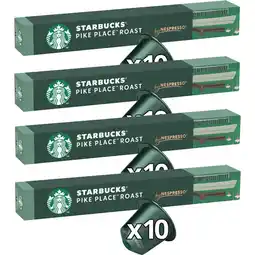 Albert Heijn Starbucks Nespresso pike place lungo 4-pack aanbieding