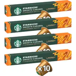 Albert Heijn Starbucks Nespresso smooth caramel 4-pack aanbieding