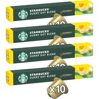 Albert Heijn Starbucks Nespresso sunny day blend 4-pack aanbieding