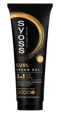 De Online Drogist Syoss Curl 3in1 Cream Gel Hold 5 aanbieding