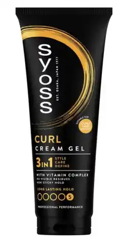 De Online Drogist Syoss Curl 3in1 Cream Gel Hold 5 aanbieding