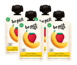 De Online Drogist Be Plus Knijpfruit Strawberry & Banana Multiverpakking aanbieding