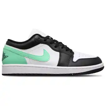 Foot Locker Jordan 1 Low Heren Schoenen - Wit - Maat: 40.5 - Leer - Foot Locker aanbieding