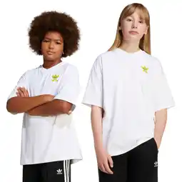 Foot Locker Adidas Smiley Unisex T-shirts - Wit - Maat: 135 - 140 CM - Foot Locker aanbieding