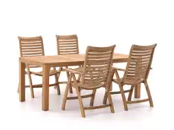 Kees Smit Sunyard Corby/Oxford 200cm dining tuinset 5-delig verstelbaar aanbieding