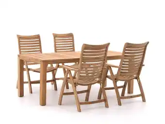 Kees Smit Sunyard Corby/Oxford 200cm dining tuinset 5-delig verstelbaar aanbieding