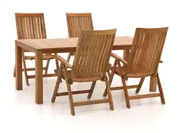 Kees Smit Sunyard Oxford 200cm dining tuinset 5-delig verstelbaar aanbieding