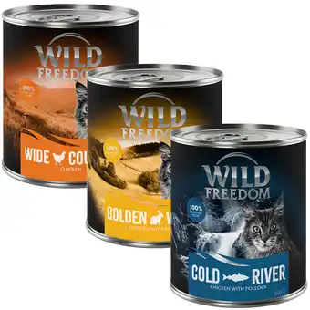 Zooplus 20% korting op 12 x 800 g Wild Freedom natvoer - Gemengd pakket (2 x Kip, 2 x Koolvis, 2 x Konijn) aanbieding