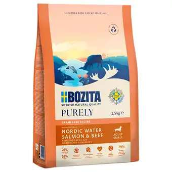 Zooplus 20% Korting! Bozita Dog Purely 2,5 kg - 2,5 kg Adult Small Zalm & Rund aanbieding