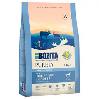 Zooplus 20% Korting! Bozita Dog Purely 2,5 kg - 2,5 kg Adult Active Rendier aanbieding