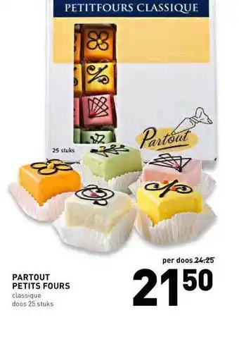 De Kweker Partuot petits fours aanbieding