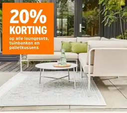 GAMMA Op alle loungesets, tuinbanken en palletkussens aanbieding