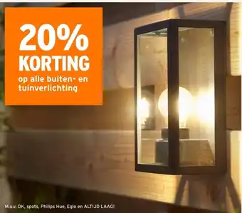 GAMMA Op alle buiten en tuinverlichting aanbieding