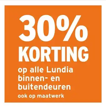 GAMMA Op alle lundia binnen en buitendeuren ook op maatwerk aanbieding