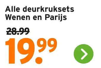 GAMMA Alle deurkruksets Wenen en Parijs aanbieding