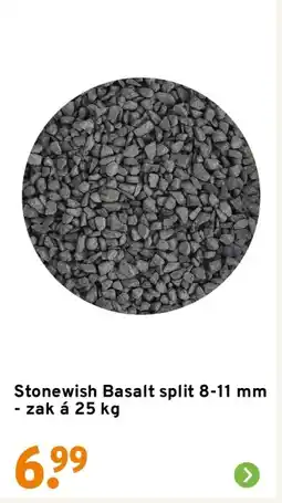 GAMMA Stonewish Basalt split 8-11 mm aanbieding