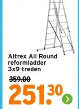 GAMMA Altrex All Round reformladder 3x9 treden aanbieding