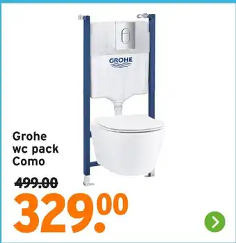 GAMMA Grohe wc pack Como aanbieding