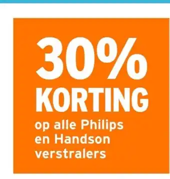 GAMMA Op alle philips en handson verstralers aanbieding