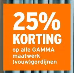 GAMMA Op alle gamma maatwerk aanbieding