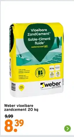 GAMMA Weber vloeibare zandcement aanbieding