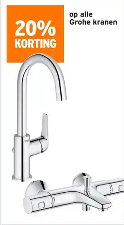 GAMMA Op alle grohe kranen aanbieding