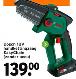 GAMMA Bosch 18V handkettingzaag EasyChain aanbieding