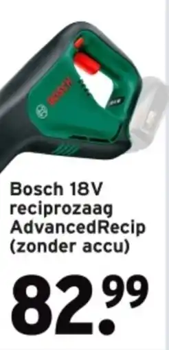 GAMMA Bosch 18V reciprozaag Advanced Recip aanbieding