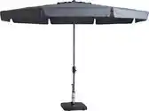 Bol.com Ronde Parasol Madison Syros Grijs 350cm aanbieding