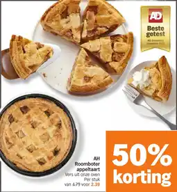 Albert Heijn AH Roomboter appeltaart aanbieding