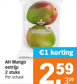 Albert Heijn AH Mango eetrijp 2 stuks aanbieding