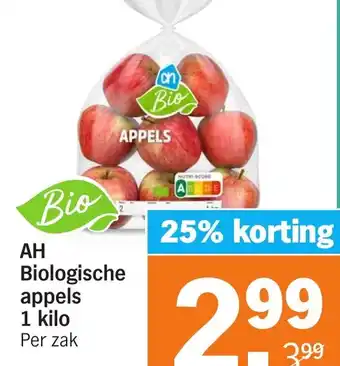 Albert Heijn AH Biologische appels aanbieding