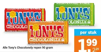 Albert Heijn Alle Tony's Chocolonely repen aanbieding