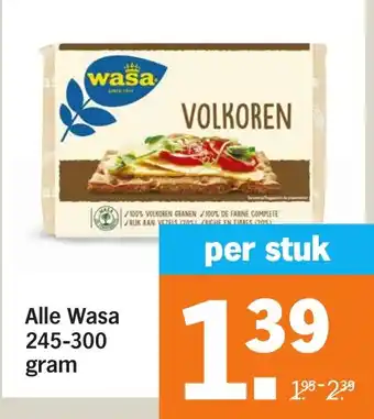 Albert Heijn Alle Wasa aanbieding