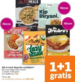 Albert Heijn Alle A-merk diepvries maaltijden aanbieding