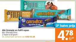 Albert Heijn Alle Grenade en FulFil repen aanbieding